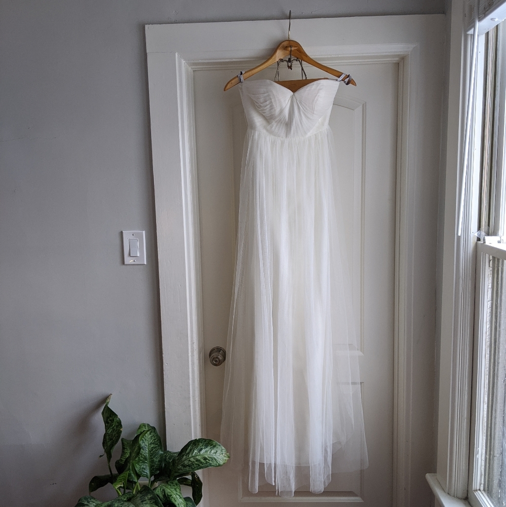 BHLDN Jenny Yoo Anabelle Convertible Dress Ivory